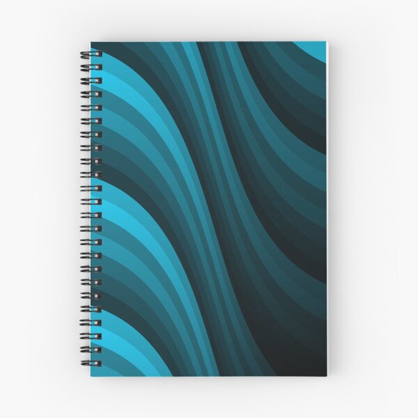Item preview, Varying Blue Wave Lines Parallel Wavy Strips designed and sold by EvergreenMotifs.