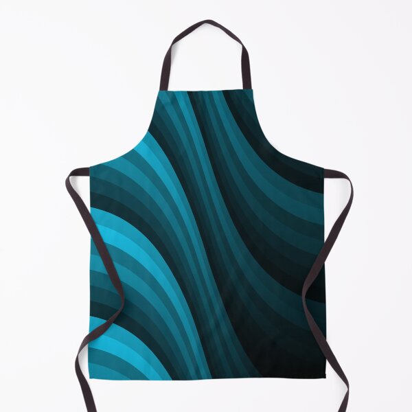 Item preview, Varying Blue Wave Lines Parallel Wavy Strips designed and sold by EvergreenMotifs.