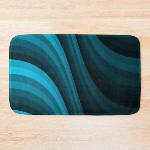 Item preview, Varying Blue Wave Lines Parallel Wavy Strips designed and sold by EvergreenMotifs.