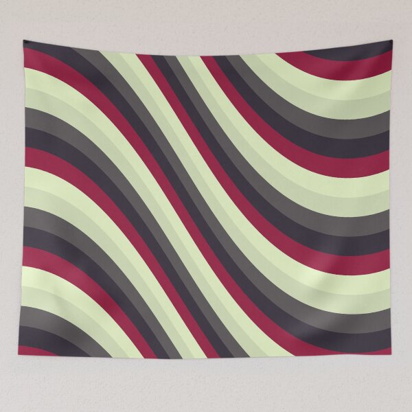 Item preview, Multiple Varying Color Wave Lines Parallel Wavy Strips designed and sold by EvergreenMotifs.