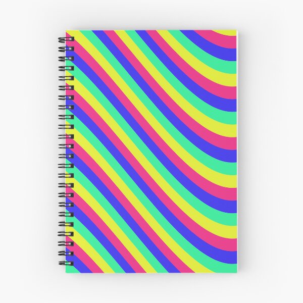 Item preview, Rainbow Colored Varying Wave Lines Parallel Wavy Strips designed and sold by EvergreenMotifs.