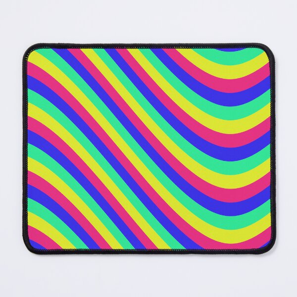Item preview, Rainbow Colored Varying Wave Lines Parallel Wavy Strips designed and sold by EvergreenMotifs.