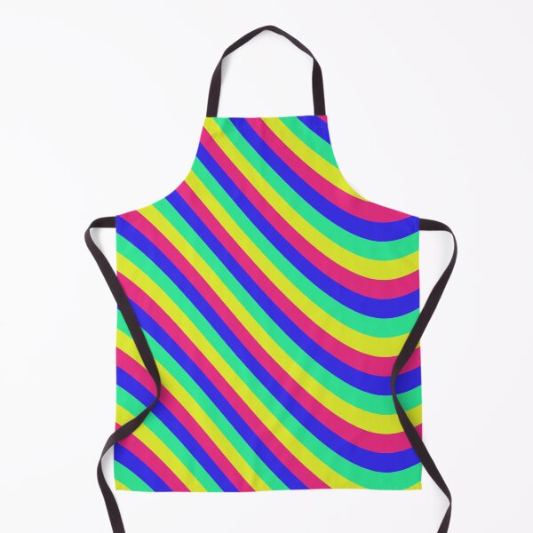 Item preview, Rainbow Colored Varying Wave Lines Parallel Wavy Strips designed and sold by EvergreenMotifs.