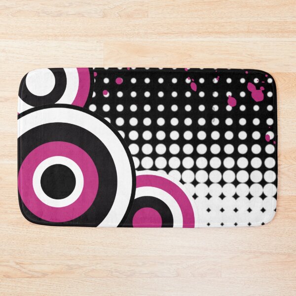 Item preview, black, white, and pink abstract frutiger metro pattern designed and sold by meuliasshop.