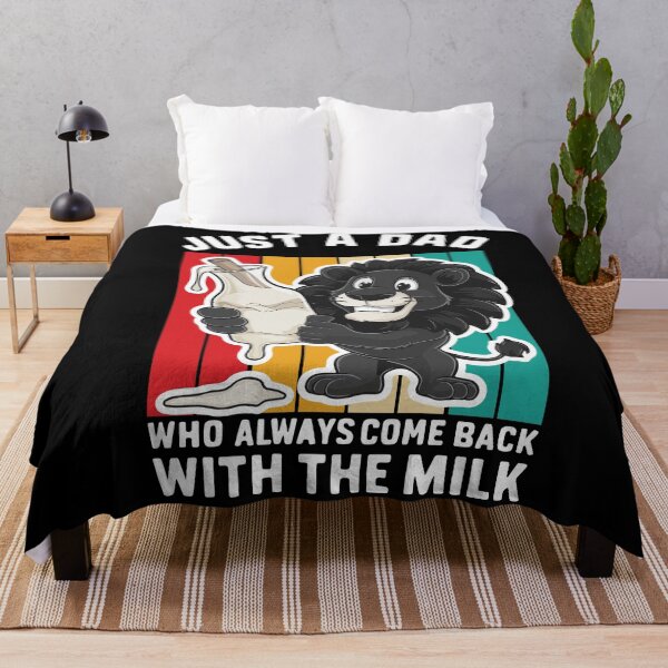 Item preview, Just A Dad Who Always Come Back With The Milk Shirt Gift designed and sold by Felinefinesse.
