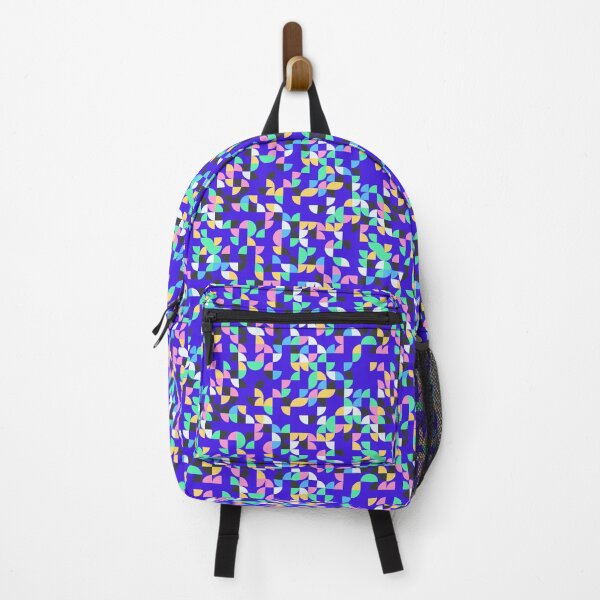 Item preview, Random Multicolor Abstract Symbols Purple Tone With Geometry designed and sold by EvergreenMotifs.