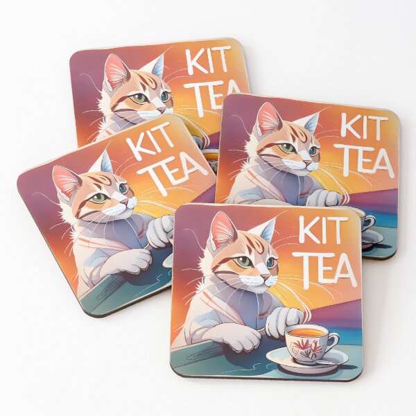 Item preview, Kit - Tea Cat  designed and sold by CatStickershere.