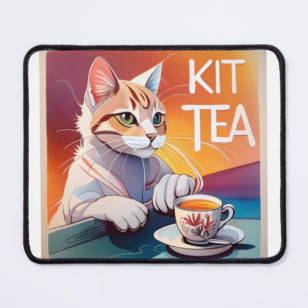 Item preview, Kit - Tea Cat designed and sold by CatStickershere.