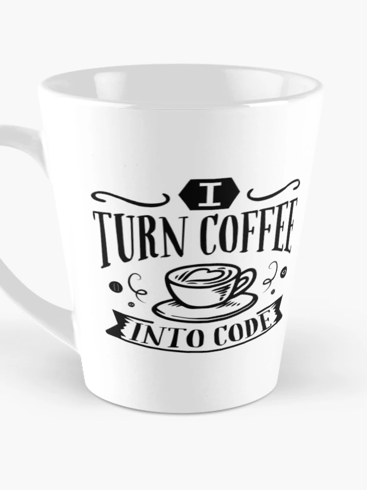 Thumbnail 3 of 4, Coffee Mug, Coffee Into Code Software Engineer Coder Funny Programming designed and sold by farhanhafeez.