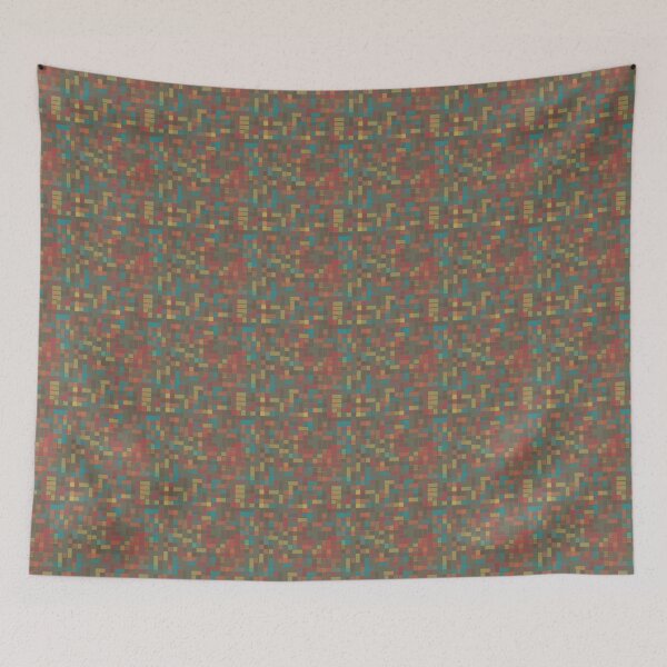 Item preview, Random Multicolor Abstract Symbols Grey Tone With Geometry designed and sold by EvergreenMotifs.