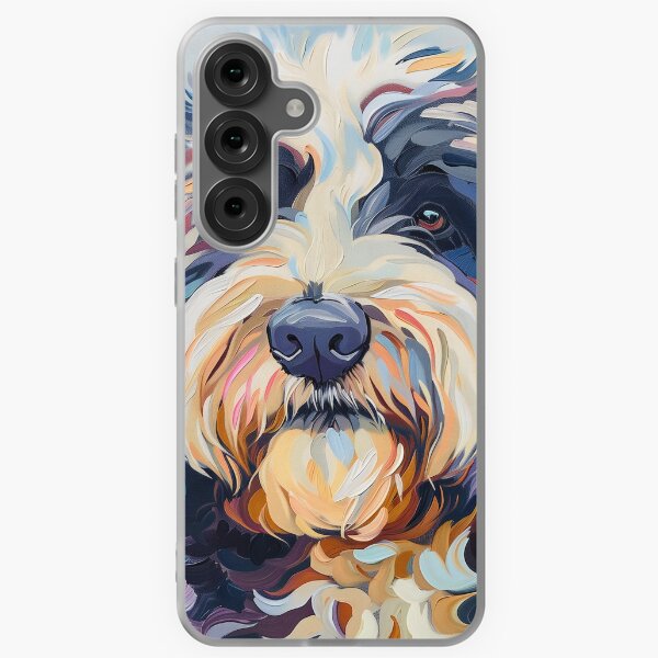 Item preview, Bernedoodle Dog in Modern Pastel Colors designed and sold by RiverwoodGiftCo.