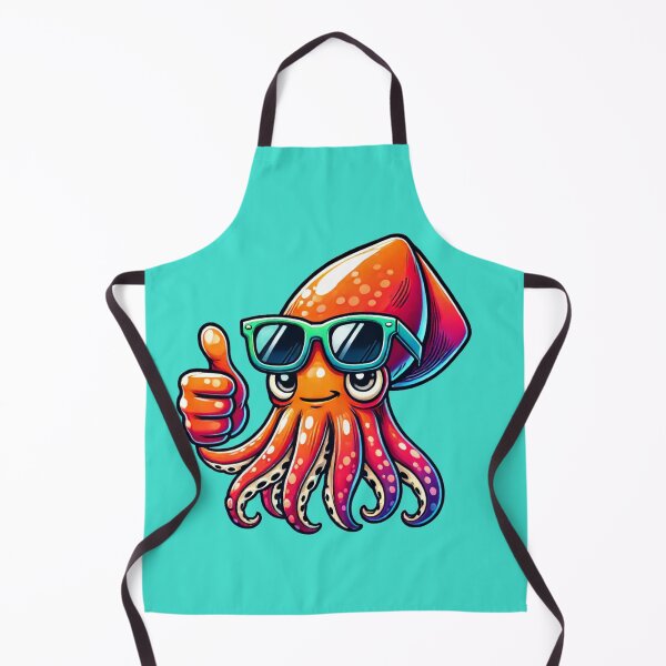 Item preview, Cool Cartoon Squid with Sunglasses - Fun Beach Vibes designed and sold by Marvvinekk.