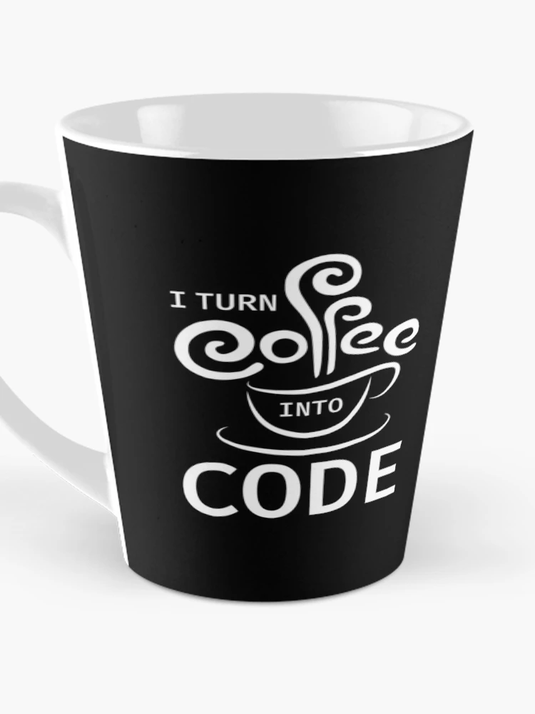Thumbnail 3 of 4, Coffee Mug, Coffee Into Code Software Engineer Coder Funny Programming designed and sold by farhanhafeez.