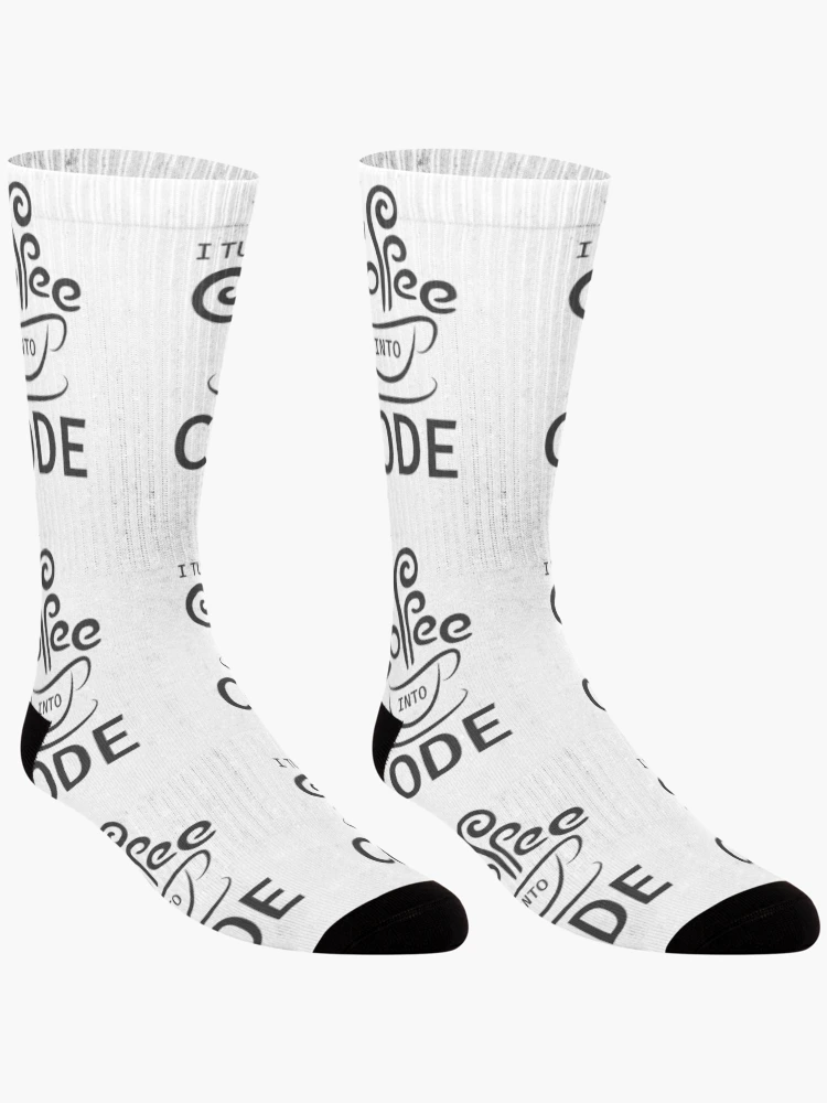 Thumbnail 3 of 5, Socks, Coffee Into Code Software Engineer Coder Funny Programming designed and sold by farhanhafeez.