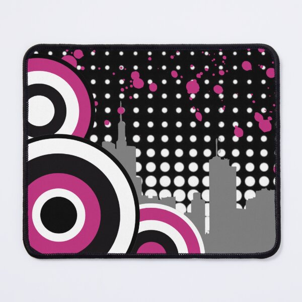 Item preview, black, white, and pink abstract frutiger metro pattern designed and sold by meuliasshop.