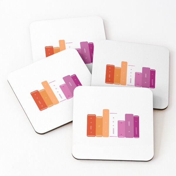 Item preview, Discreet Morse Lesbian Flag Books (Rounded) designed and sold by itsannacanna.