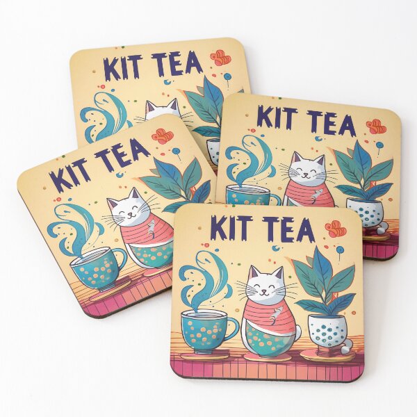 Item preview, Cat Tea Babushka Matryoshka Art designed and sold by CatStickershere.