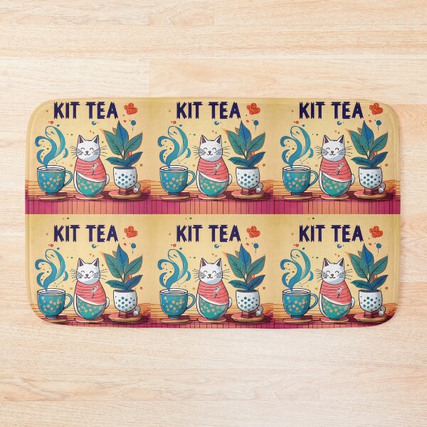 Item preview, Cat Tea Babushka Matryoshka Art designed and sold by CatStickershere.