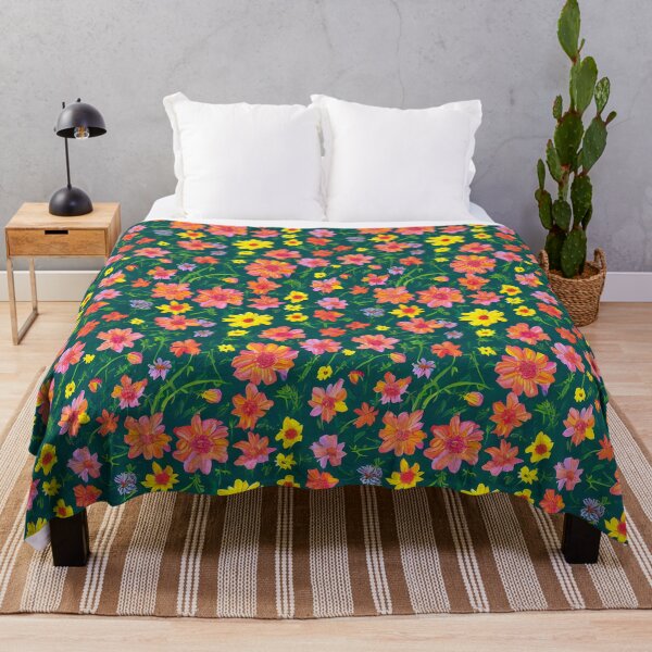 Item preview, Colourful flowers seamless pattern designed and sold by Fantacaroo Designs.