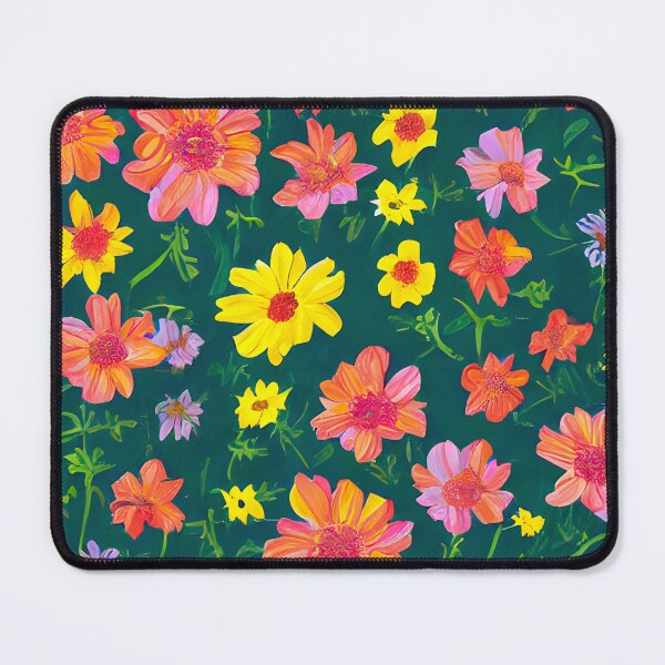 Item preview, Colourful flowers seamless pattern designed and sold by Fantacaroo Designs.