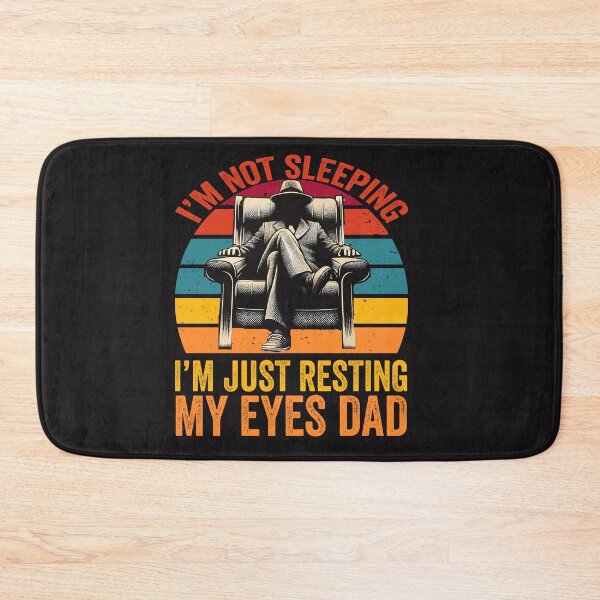 Item preview, of Sleeping Resting Eyes Funny Dad Jokes father's day designed and sold by BOUCHERIT amine.