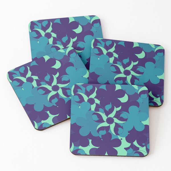 Item preview, Flowers in Blue and teal designed and sold by CelCorDesigns.