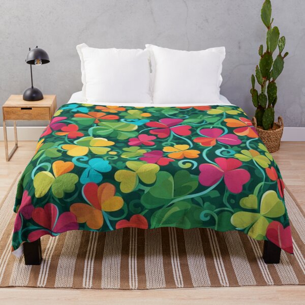 Item preview, Abstract Colorful Clover Vines Pattern designed and sold by calibrit.