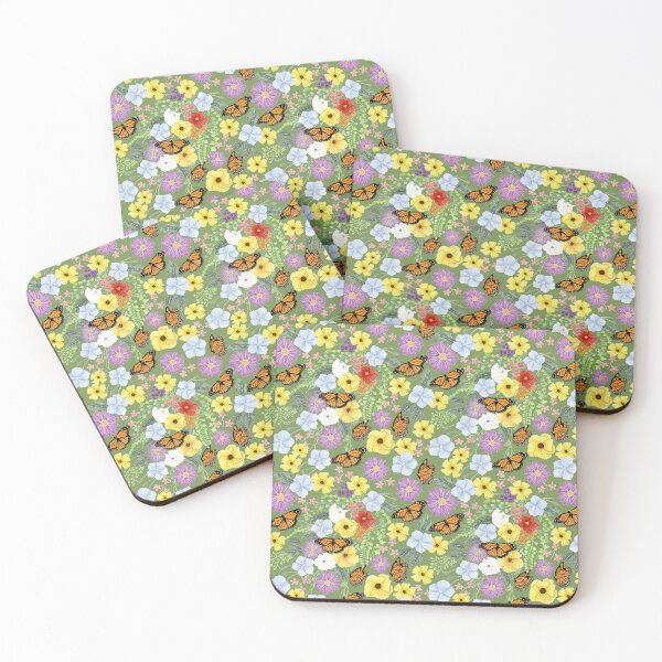 Item preview, Wildflowers of Carnarvon Gorge Warm Green Medium designed and sold by greenerybywendy.