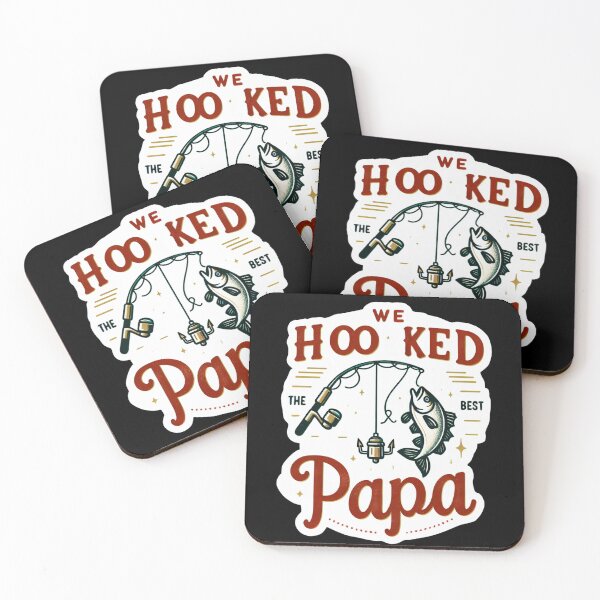 Item preview, We Hooked The Best Papa- Retro designed and sold by InklingIris.