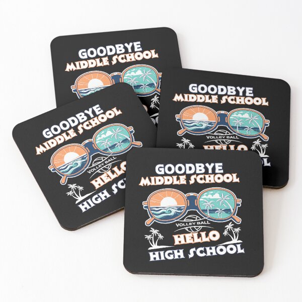 Item preview, Good Bye Middle School Hello High School Typographic Back To School Design designed and sold by Raise2Shine.