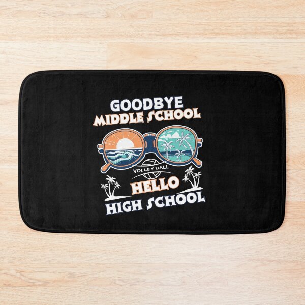 Item preview, Good Bye Middle School Hello High School Typographic Back To School Design designed and sold by Raise2Shine.