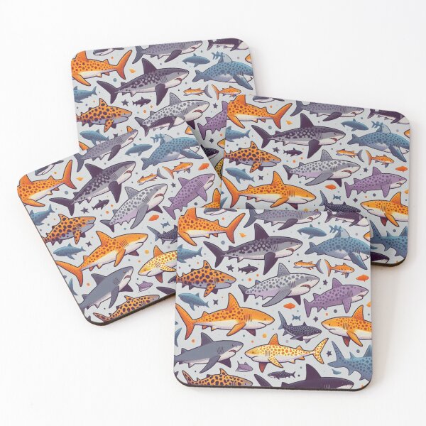 Item preview, Shark Patterns designed and sold by Wildlife and marine life.
