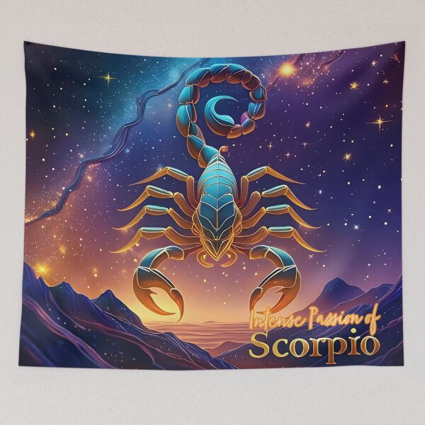 Item preview, Scorpio Star Power - Intense Cosmic Journey Artwork designed and sold by AdelkoDesigns.