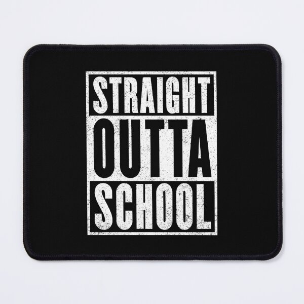 Item preview, Straight Outta School (Distressed Version) designed and sold by Cat Lady Designs.