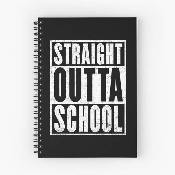 Item preview, Straight Outta School (Distressed Version) designed and sold by Cat Lady Designs.