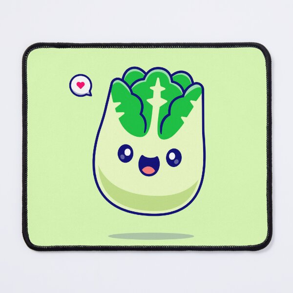 Item preview, Cute Green Mustard Lettuce Smile Cartoon Vector Icon Illustration Food Nature Isolated Flat Vector designed and sold by hjian8219.