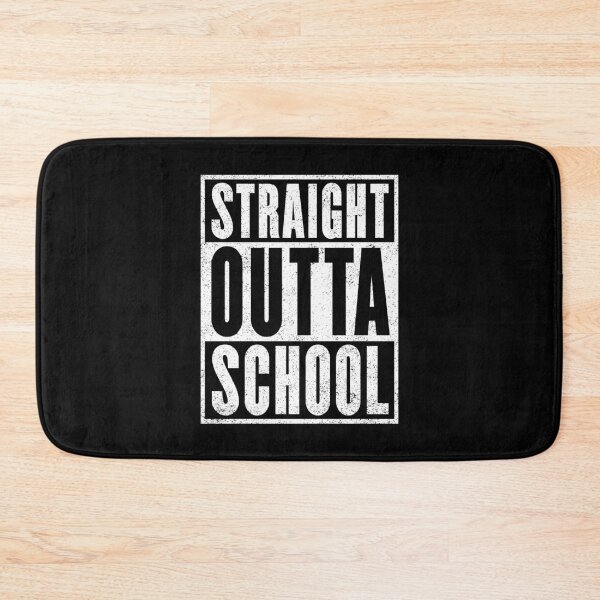 Item preview, Straight Outta School (Distressed Version) designed and sold by Cat Lady Designs.