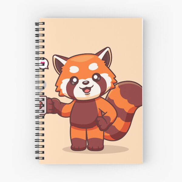 Item preview, Cute Red Panda Drinking Coffee: Adorable Cartoon Vector Icon" designed and sold by hjian8219.