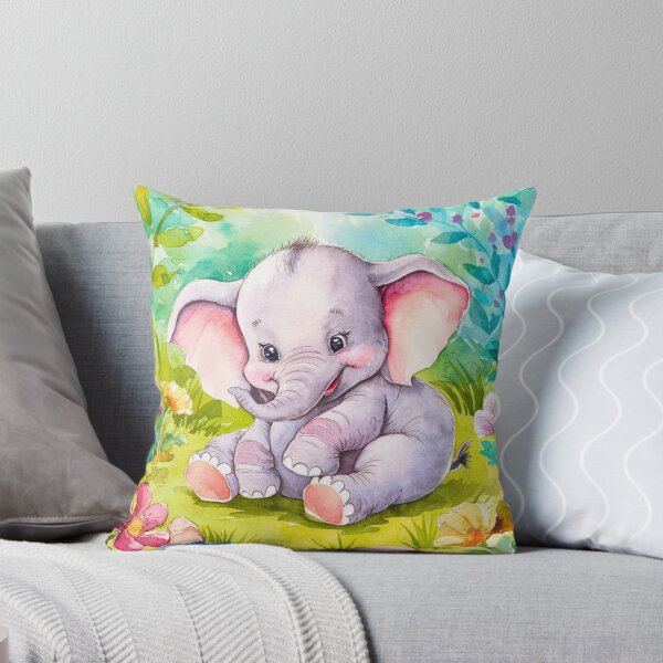 Item preview, Cute Elephant. Little elephant, colorful elephant, elephant drawing designed and sold by ElephantVibes.