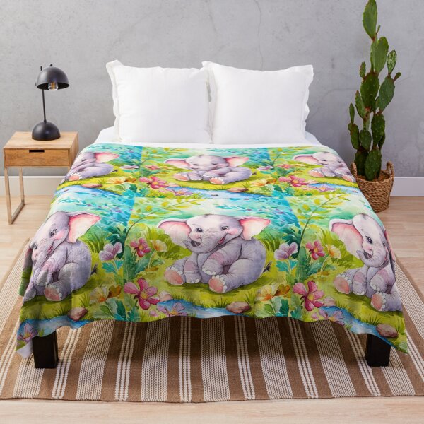 Item preview, Cute Elephant. Little elephant, colorful elephant, elephant drawing designed and sold by ElephantVibes.