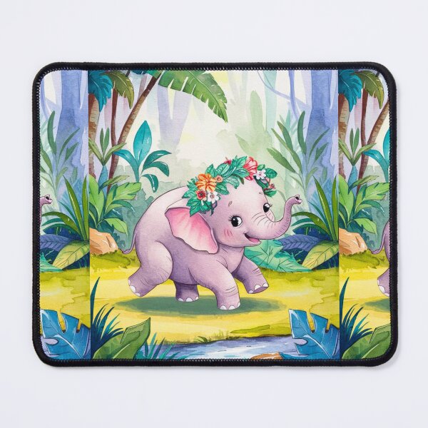 Item preview, Cute Elephant. Little elephant, colorful elephant, elephant drawing designed and sold by ElephantVibes.