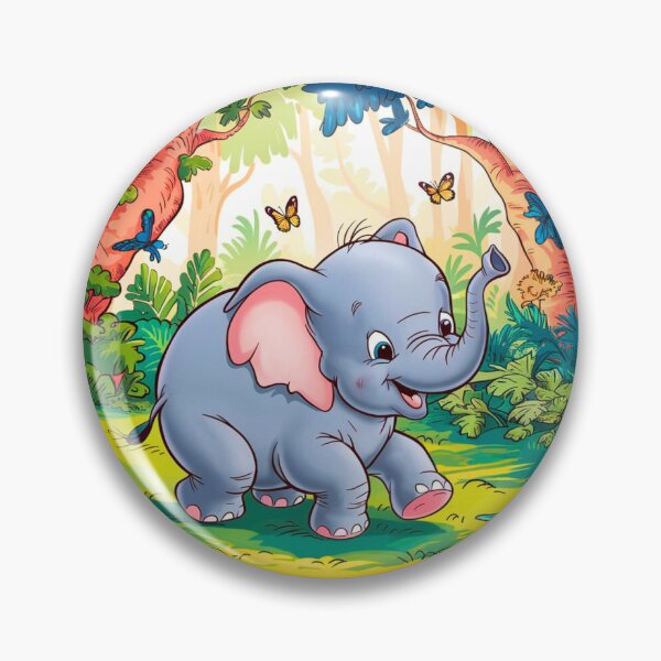 Item preview, Cute Elephant. Little elephant, colorful elephant, elephant drawing designed and sold by ElephantVibes.
