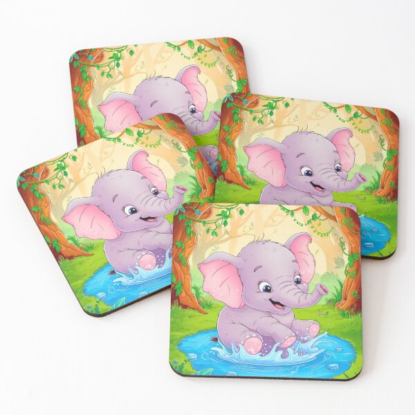 Item preview, Cute Elephant. Little elephant, colorful elephant, elephant drawing designed and sold by ElephantVibes.