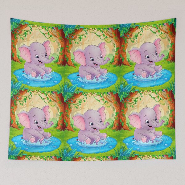 Item preview, Cute Elephant. Little elephant, colorful elephant, elephant drawing designed and sold by ElephantVibes.