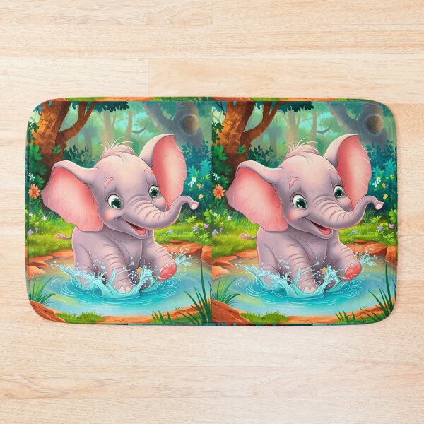 Item preview, Cute Elephant. Little elephant, colorful elephant, elephant drawing designed and sold by ElephantVibes.