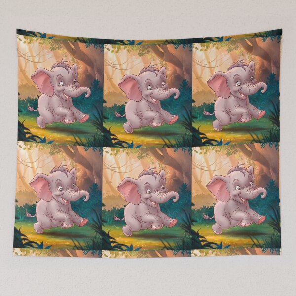 Item preview, Cute Elephant. Little elephant, colorful elephant, elephant drawing designed and sold by ElephantVibes.