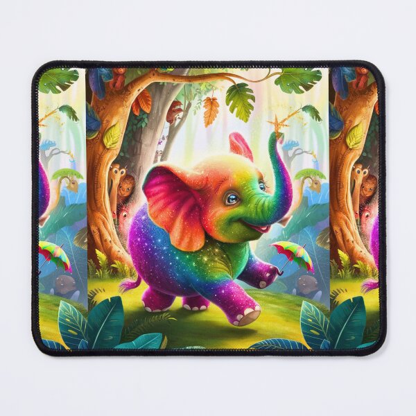 Item preview, Cute Elephant. Little elephant, colorful elephant, elephant drawing designed and sold by ElephantVibes.