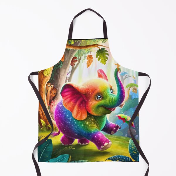 Item preview, Cute Elephant. Little elephant, colorful elephant, elephant drawing designed and sold by ElephantVibes.