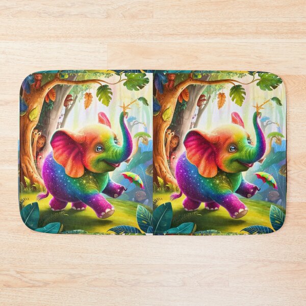 Item preview, Cute Elephant. Little elephant, colorful elephant, elephant drawing designed and sold by ElephantVibes.