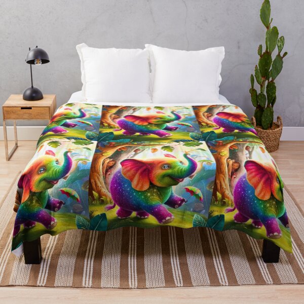 Item preview, Cute Elephant. Little elephant, colorful elephant, elephant drawing designed and sold by ElephantVibes.